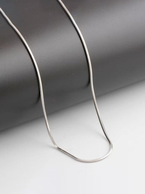 sleek silver chain